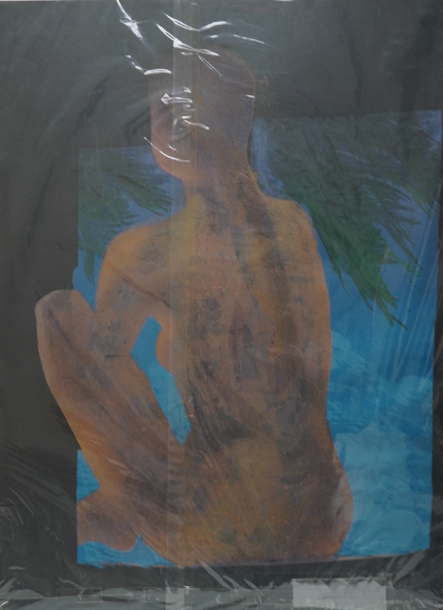 Ivor Abrahams (1935-2015), ‘Vahline 2’, signed in pencil, limited edition 45/50, silkscreen print, unframed, 107 x 80cm